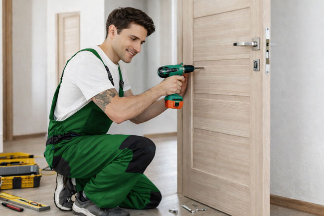 Установка межкомнатных дверей