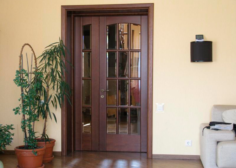 Современные стильные межкомнатные двери в интерьере квартир