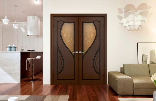 Распашные двустворчатые межкомнатные двери