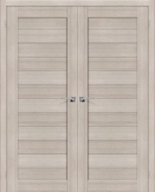 Фото -   Двойная распашная дверь Порта-21 Cappuccino Veralinga   | фото в интерьере