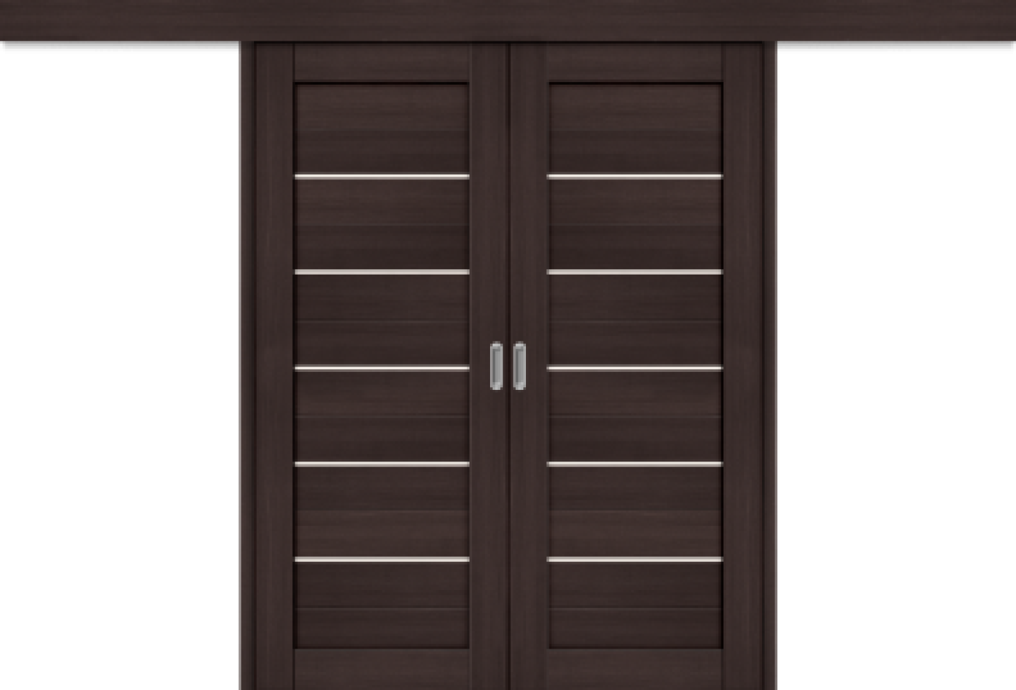 Межкомнатная двойная дверь-купе Порта-22 Wenge Veralinga