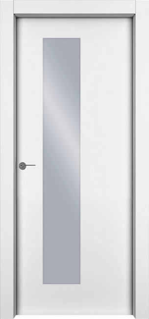 Фото -   Межкомнатная дверь "1001s", по, белый   | фото в интерьере