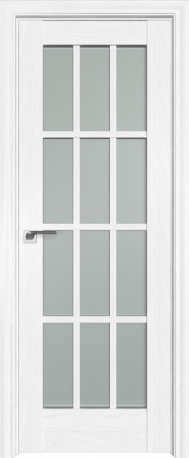 Фото -   Межкомнатная дверь "102х", по, пекан белый   | фото в интерьере