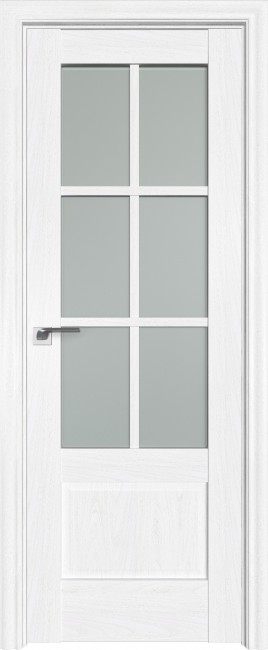Фото -   Межкомнатная дверь "103х", по, пекан белый   | фото в интерьере