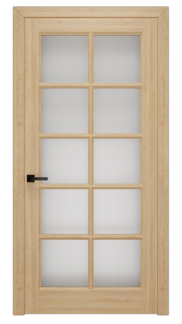Фото -   Межкомнатная дверь М 05 по-10 массив сосны, под окраску   | фото в интерьере
