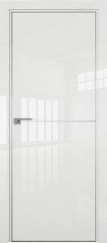 Фото -   Межкомнатная дверь 112LK, белый люкс, кромка матовая   | фото в интерьере