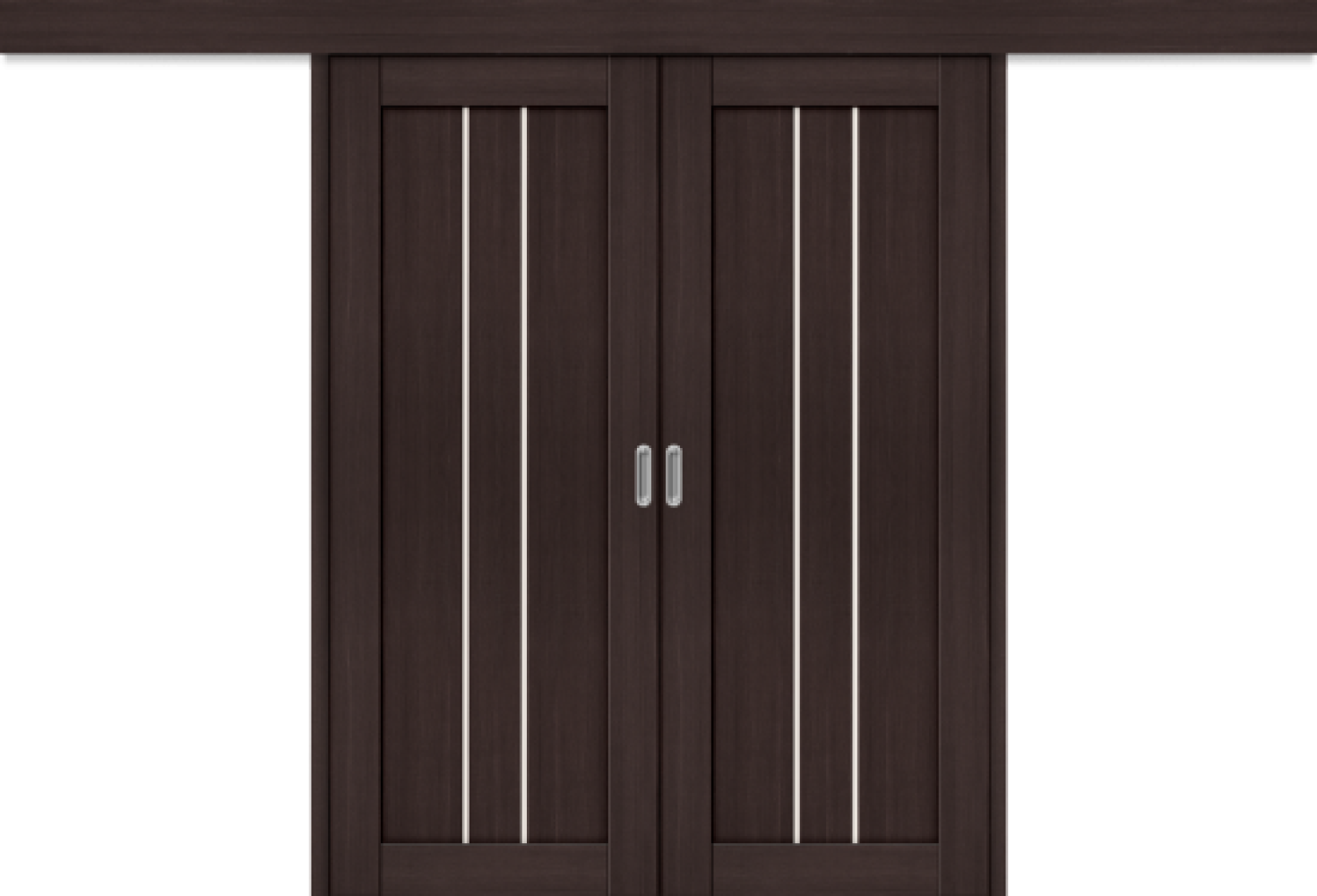 Межкомнатная двойная дверь-купе Порта-24 Wenge Veralinga
