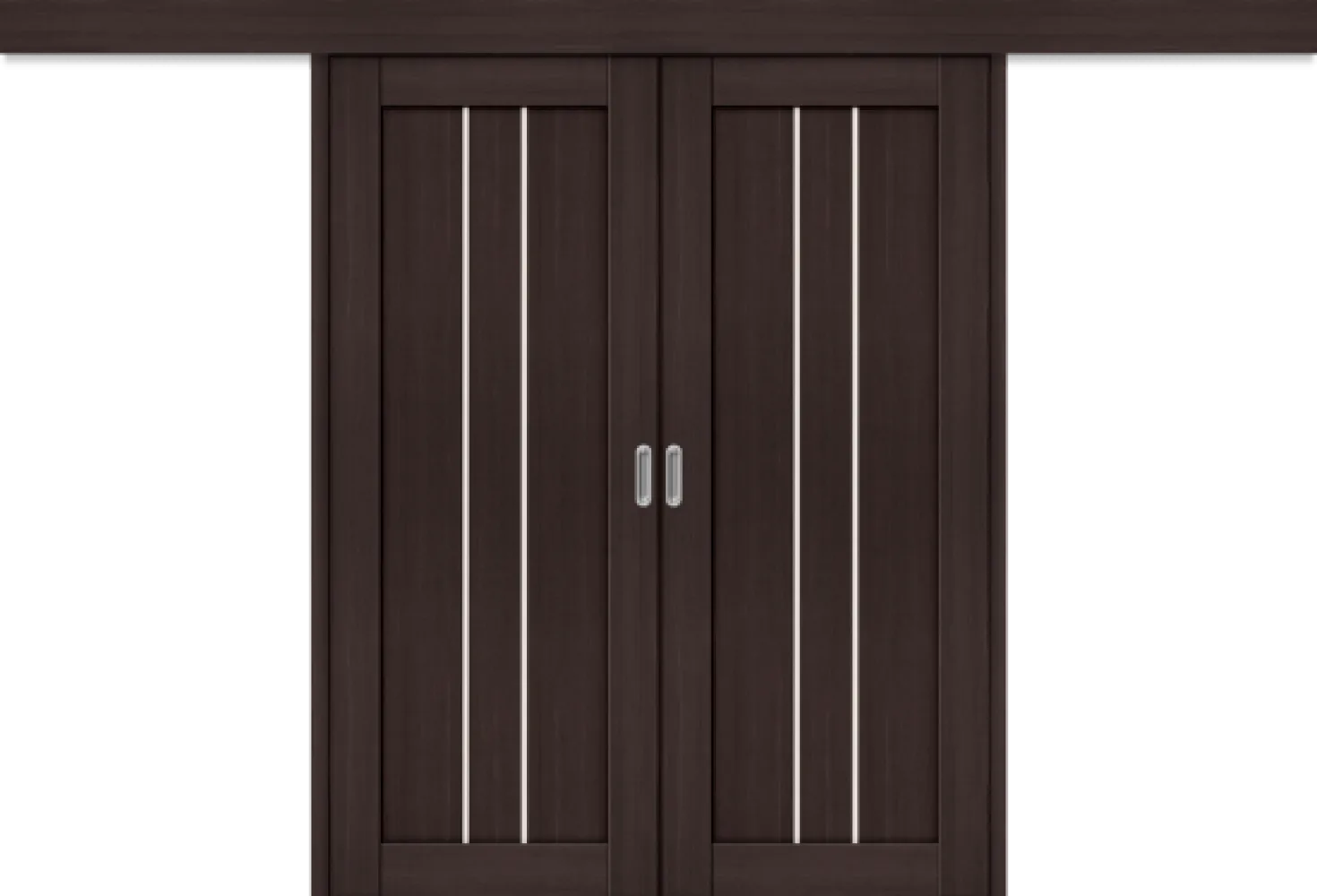 Межкомнатная двойная дверь-купе Порта-24 Wenge Veralinga