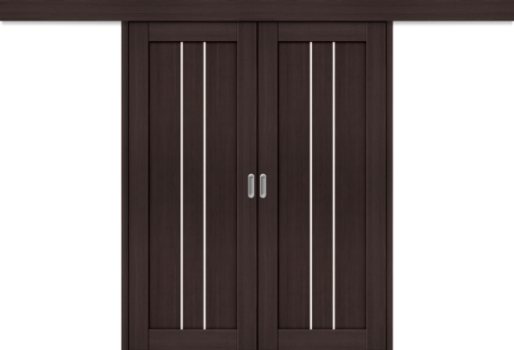 Межкомнатная двойная дверь-купе Порта-24 Wenge Veralinga