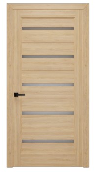 Межкомнатная дверь М 07 по-стекло белое матовое массив сосны, под окраску