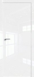 Фото -   Межкомнатная дверь 1LK, белый люкс, кромка ABS   | фото в интерьере