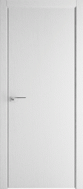 Фото -   Межкомнатная дверь 1ZN, монблан, матовая с 4х сторон   | фото в интерьере