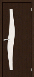 Фото -   Межкомнатная дверь "Мастер-8", по, 3D Wenge   | фото в интерьере