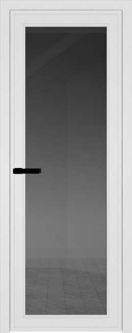 Фото -   Межкомнатная дверь AGP-1, белый матовый, стекло закаленное 4 мм   | фото в интерьере