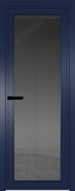 Фото -   Межкомнатная дверь AGP-1,синий матовый, стекло закаленное 4 мм   | фото в интерьере