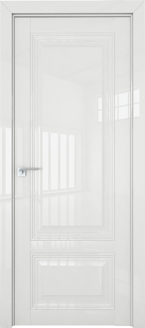 Фото -   Межкомнатная дверь 2.102L, белый люкс   | фото в интерьере