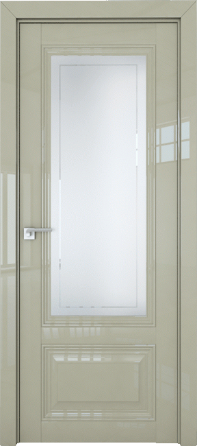 Фото -   Межкомнатная дверь 2.103L, галька люкс   | фото в интерьере