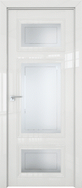 Фото -   Межкомнатная дверь 2.105L, белый люкс   | фото в интерьере