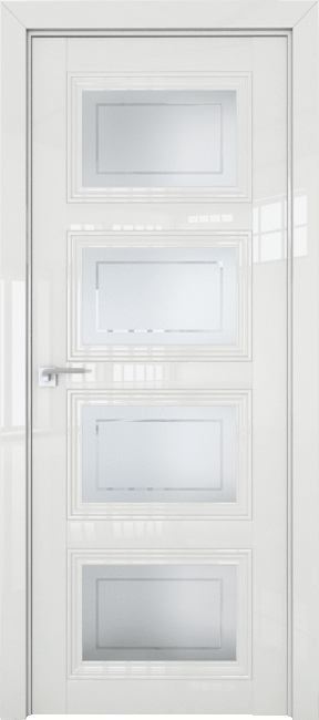Фото -   Межкомнатная дверь 2.107L, белый люкс   | фото в интерьере