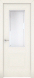 Фото -   Межкомнатная дверь 2.113U, магнолия сатинат   | фото в интерьере