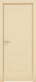 Фото -   Межкомнатная дверь 2.114U, магнолия сатинат   | фото в интерьере