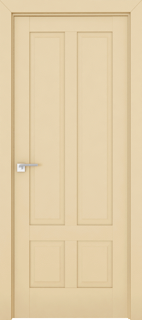 Фото -   Межкомнатная дверь 2.116U, магнолия сатинат   | фото в интерьере