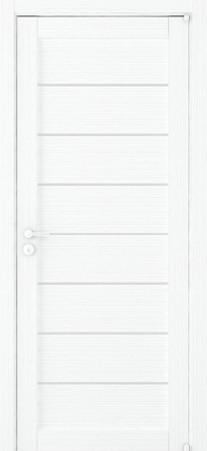Фото -   Межкомнатная дверь "2125", по, белый велюр   | фото в интерьере