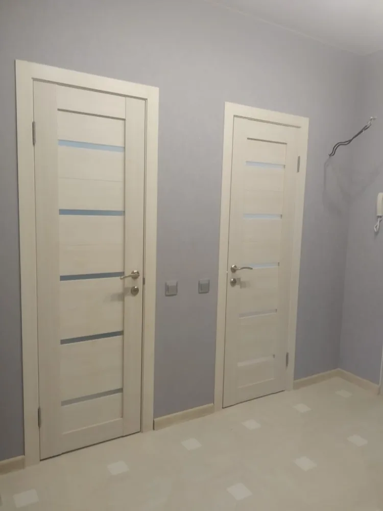 Межкомнатная дверь "Duplex", по, дуб беленый