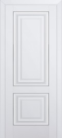 Фото -   Межкомнатная дверь 27U, молдинг серебро, аляска   | фото в интерьере