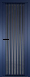 Фото -   Межкомнатная дверь AGP-3, синяя матовая, стекло закаленное 6 мм   | фото в интерьере