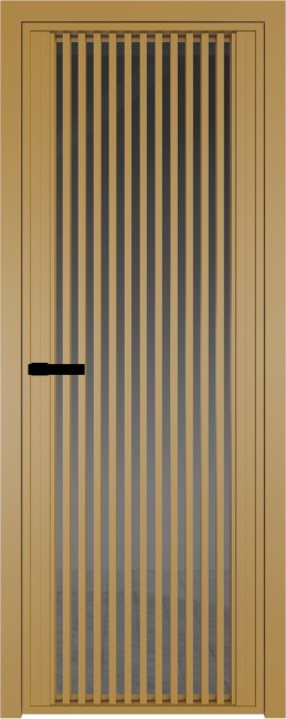 Фото -   Межкомнатная дверь AGP-3, золото, стекло закаленное 6 мм   | фото в интерьере