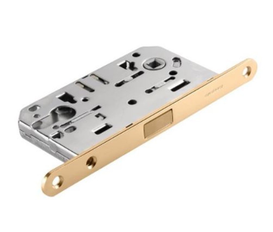 Замок под цилиндр магнитный ADDEN BAU, KEY-5085 MAG Мат. золото