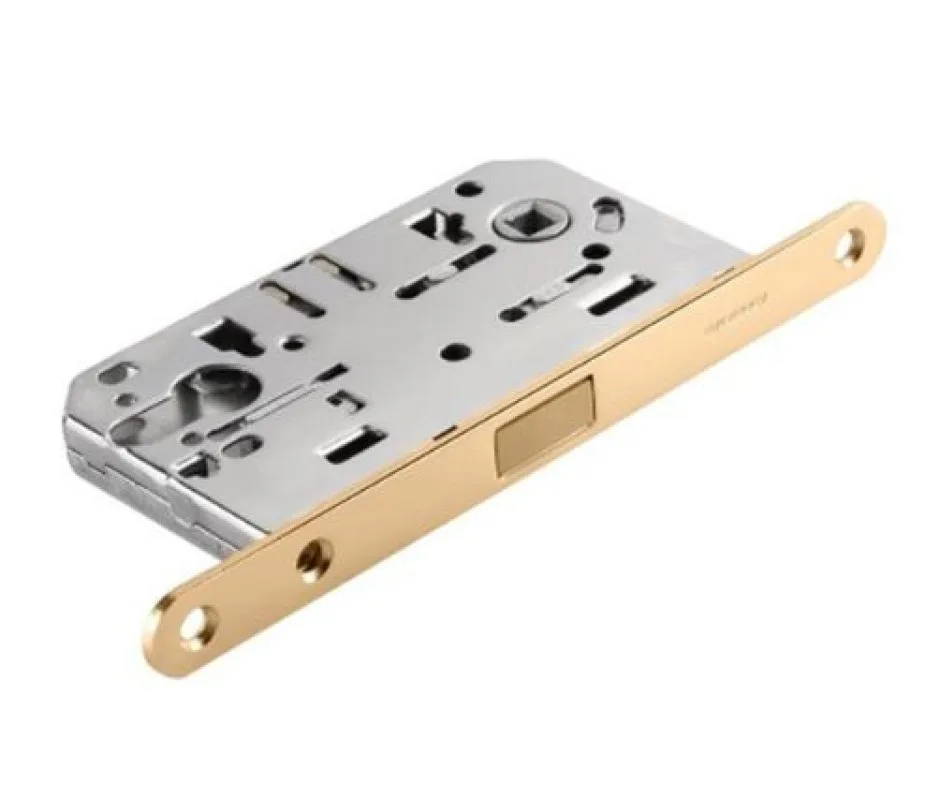 Замок под цилиндр магнитный ADDEN BAU, KEY-5085 MAG Мат. золото