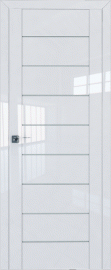 Фото -   Межкомнатная дверь 45L, белый люкс   | фото в интерьере