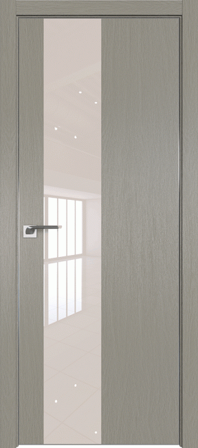 Фото -   Межкомнатная дверь 5ZN, стоун, кромка матовая с 4х сторон   | фото в интерьере