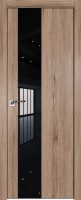 Фото -   Межкомнатная дверь 5ZN, салинас светлый, кромка Black Edition с 4х сторон, Eclipse   | фото в интерьере