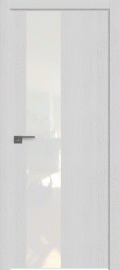 Фото -   Межкомнатная дверь 5ZN, монблан, матовая с 4-х сотрон   | фото в интерьере