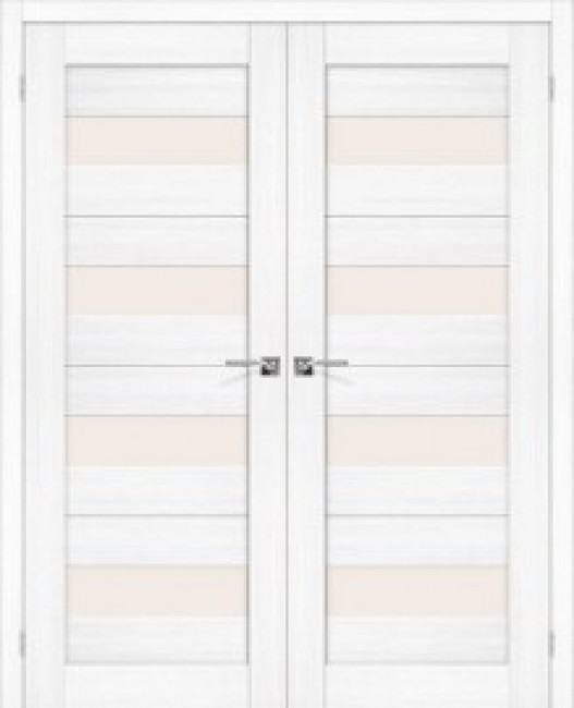Фото -   Двойная распашная дверь Порта-23Б Snow Melinga   | фото в интерьере