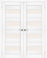 Фото -   Двойная распашная дверь Порта-23Б Snow Melinga   | фото в интерьере