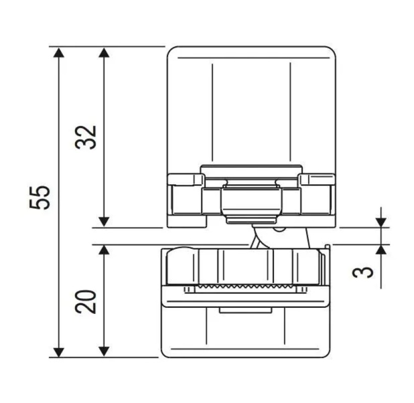 Петля скрытая Morelli с 3-D регулировкой HH-24 SC Матовый хром (2.0)