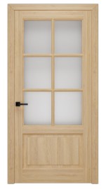 Фото -   Межкомнатная дверь М 02 по-6 массив сосны, под окраску   | фото в интерьере