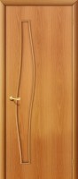Фото -   Межкомнатная дверь "Волна", пг, миланский орех   | фото в интерьере