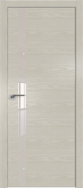 Фото -   Межкомнатная дверь 6NK, Дуб Скай Беленый, кромка матовая   | фото в интерьере