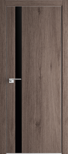 Фото -   Межкомнатная дверь 6ZN, Салинас темный, Кромка ABS, петли ECLIPSE   | фото в интерьере