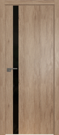 Фото -   Межкомнатная дверь 6ZN, салинас светлый, кромка Black Edition с 4х сторон, Eclipse   | фото в интерьере