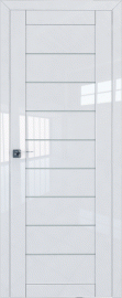 Фото -   Межкомнатная дверь 73L, белый люкс   | фото в интерьере