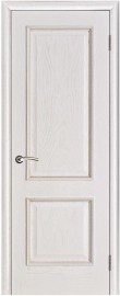 Фото -   Межкомнатная дверь "Шервуд", пг, белая патина   | фото в интерьере