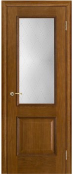 Межкомнатная дверь "Шервуд", стекло "Классик", античный дуб