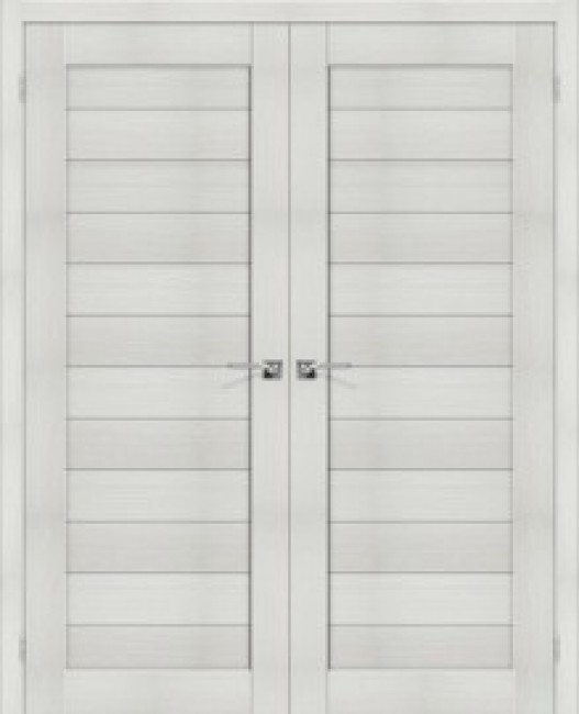 Фото -   Двойная распашная дверь Порта-21Б Bianco Veralinga   | фото в интерьере