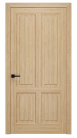 Фото -   Межкомнатная дверь М 01 пг массив сосны, под окраску   | фото в интерьере